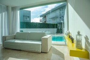 Comfort Villa, 3 Bedrooms, Private Pool | Living area | Flat-screen TV