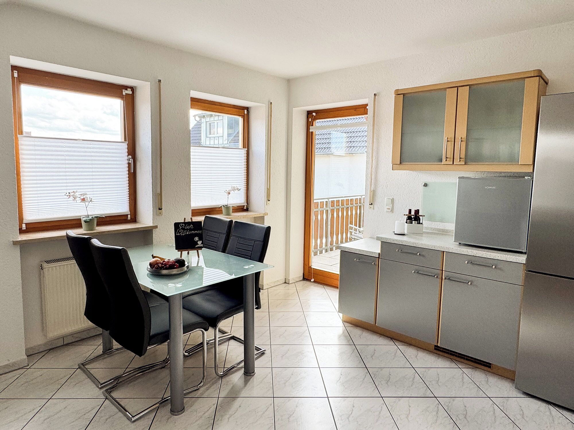 Apartment, 2 Bedrooms, Balcony | Private kitchen | Coffee/tea maker, full-sized fridge, microwave, oven