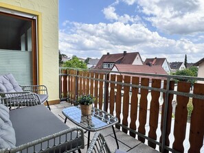 Apartment, 2 Bedrooms, Balcony | Balcony view - Ferienwohnung Weiher nähe Nürnberg Messe (Schwanstetten)