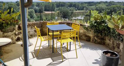 Gite Troglodyte Atypique - Suite du Ciel, view on the Loire - near the castles