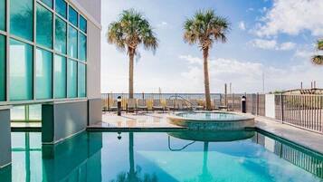 Indoor pool, a heated pool