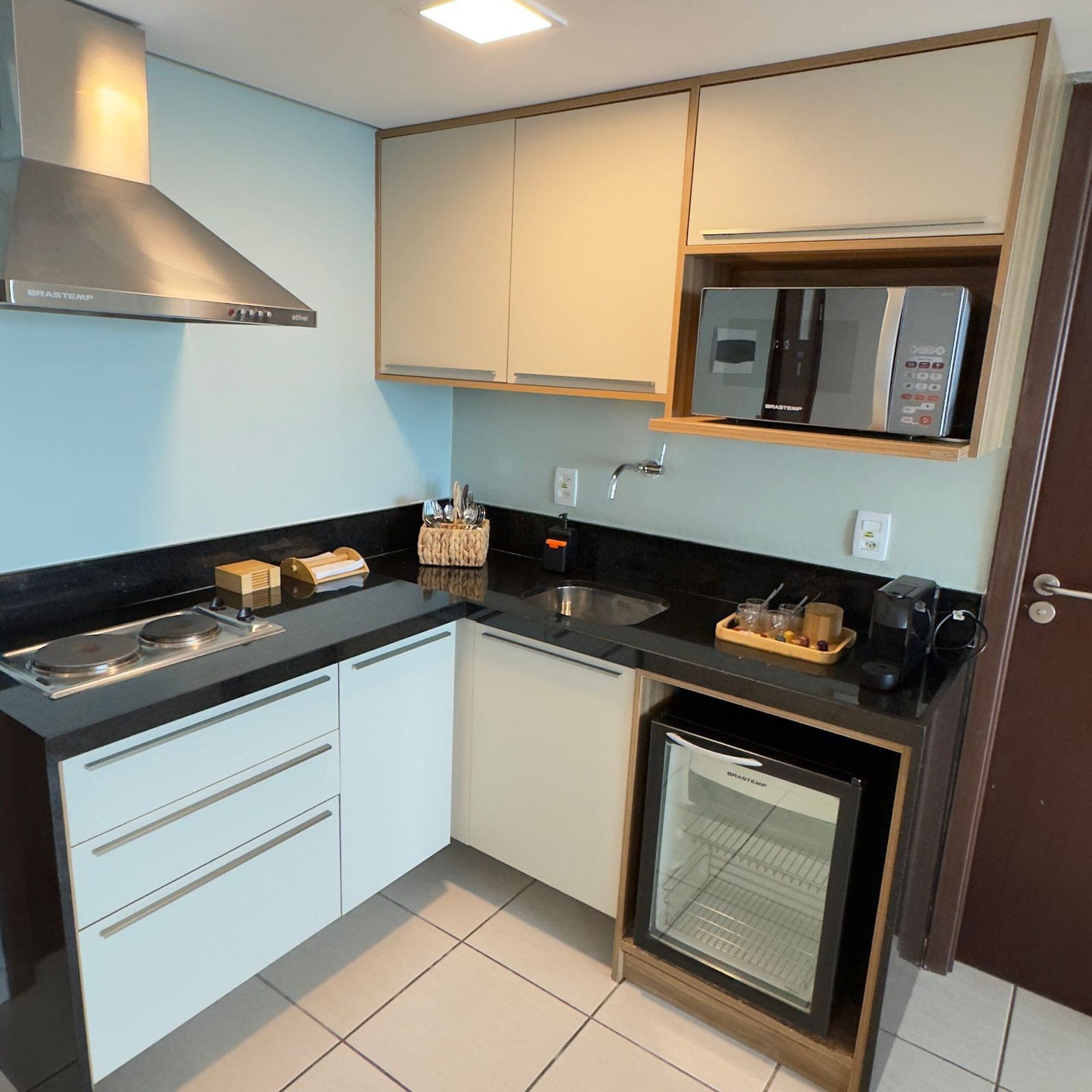Apartamento | Cozinha privada | Frigobar