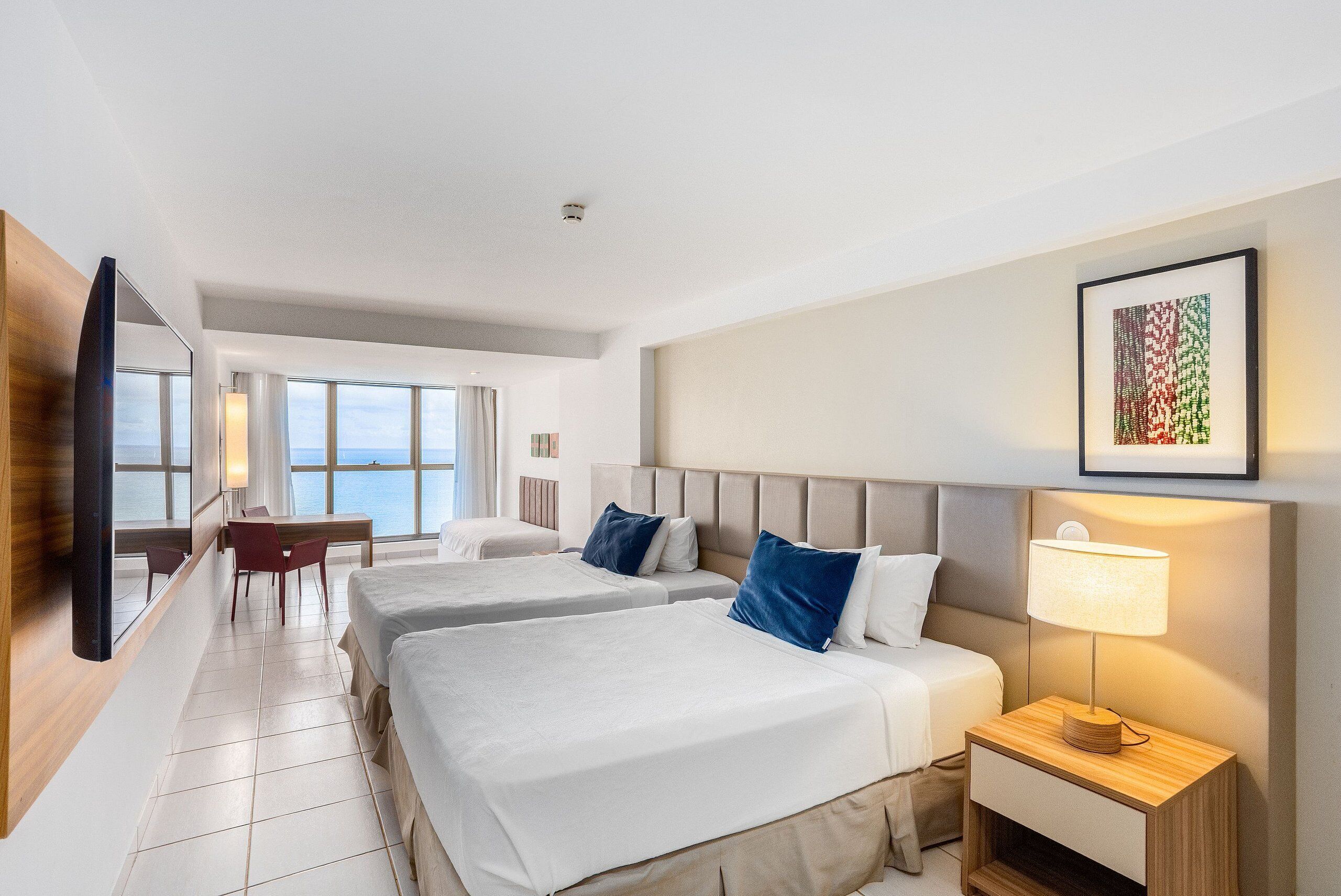 Vierbettzimmer | Zimmersafe, individuell dekoriert, individuell eingerichtet