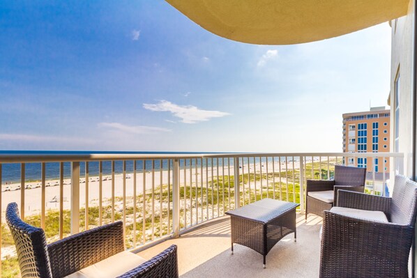 Three Bedroom Ocean View #406 | Balcony - Spanish Key by Luxury Gulf Rentals (Pensacola)