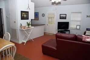 Smart TV, DVD player, books