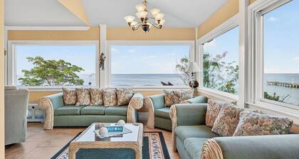 5 * tilava hm, henkeäsalpaavat näkymät, 450 laituria, kajakkeja, fossiileja, yksityinen ranta