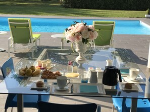 Petit déjeuner continental compris tous les jours