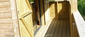 Cabane toute équipée, confort, au calme, en baie du Mont-Saint-Michel