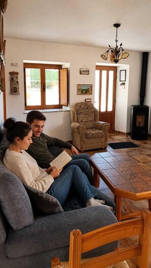 TV connectée, cheminée