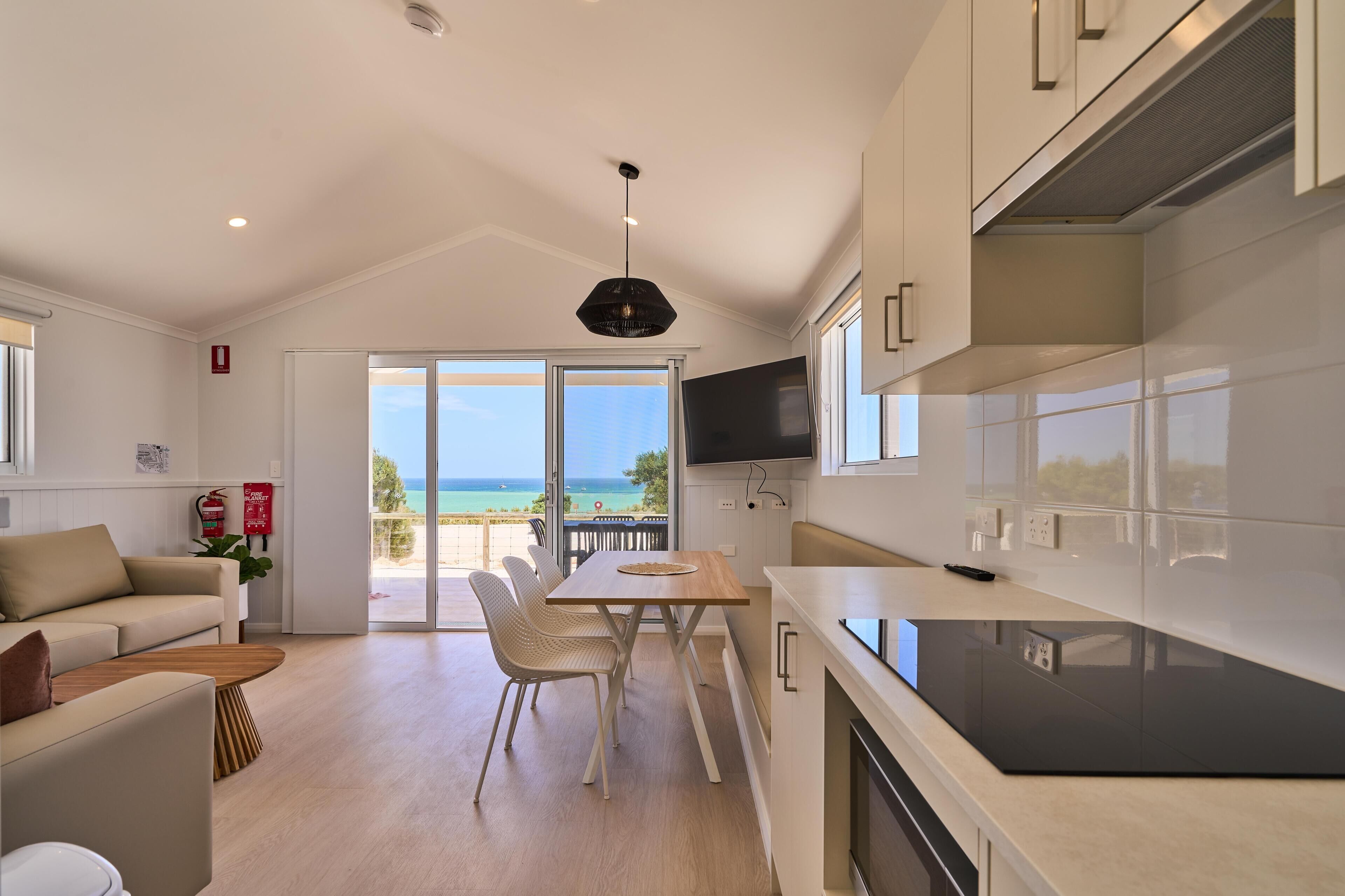Deluxe Villa, 2 Bedrooms, Ocean View | Private kitchen | Full-size fridge, microwave, stovetop, coffee/tea maker