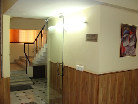Staircase. Hotel Abhinandan grand