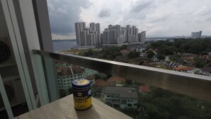 Family Apartment, 3 Bedrooms, Partial Ocean View | View from room - 3R2B Seaview Condo (Johor Bahru)