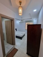 Desk, blackout drapes, free WiFi, bed sheets