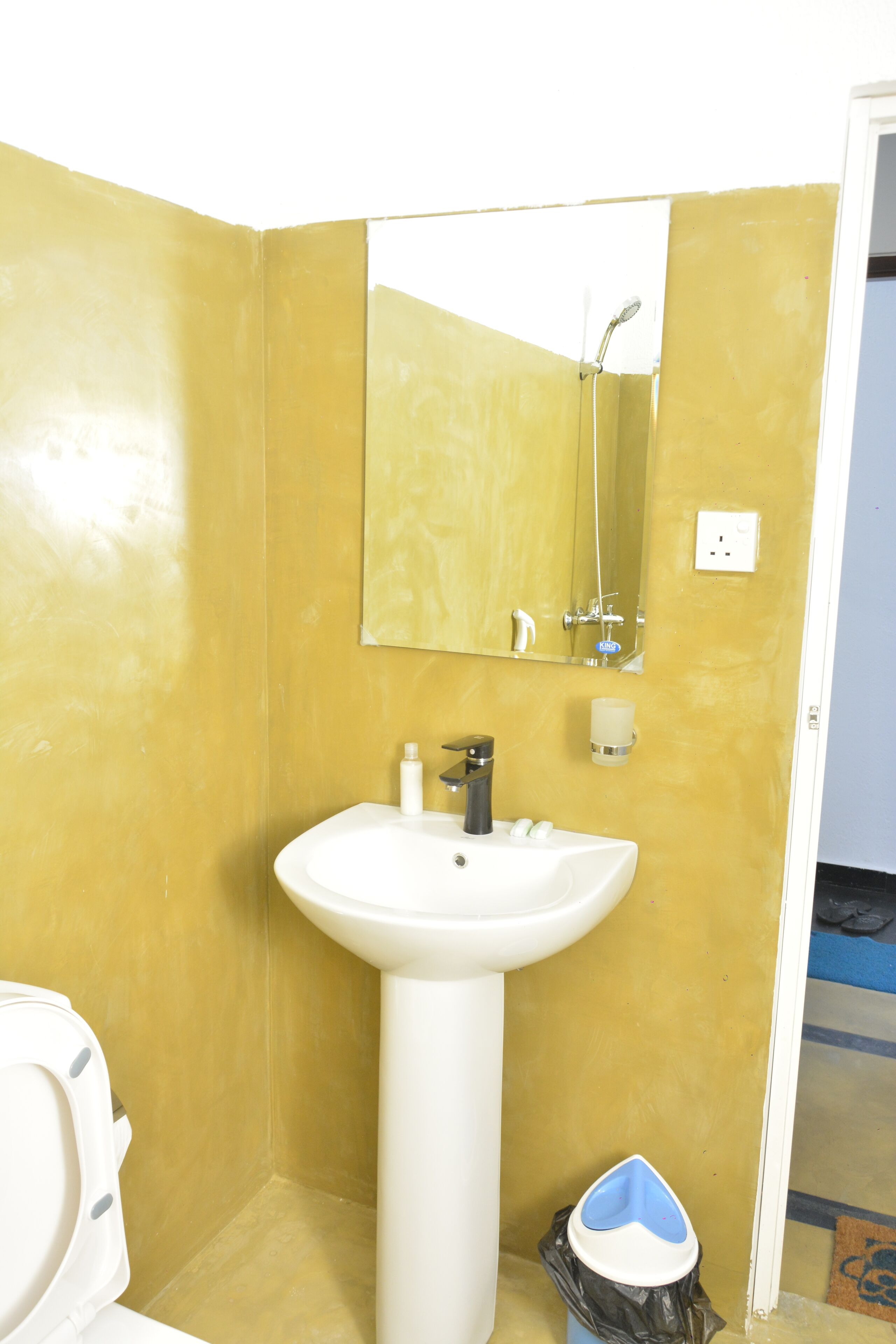 family double or twin room | bathroom | shower, free toiletries, hair dryer, towels