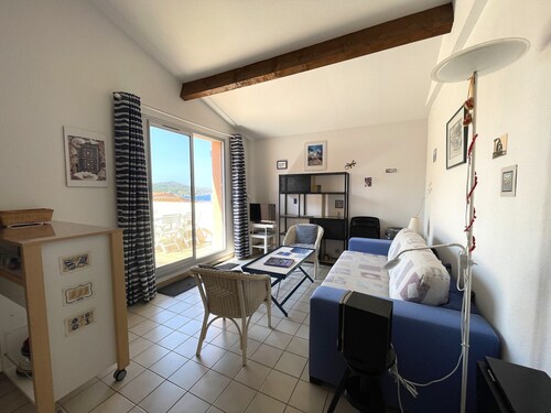 Apartamento en Banyuls-sur-Mer, terraza, parking, aire acondicionado, vista al mar