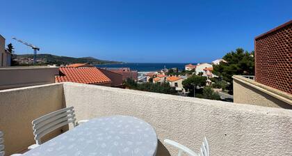 Apartment in Banyuls-sur-Mer, terrace, parking, air conditioning, sea view