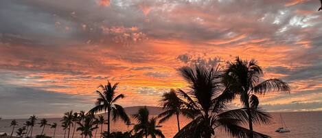 On the beach, beach towels