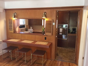 Front Room Bar overlooking kitchen!