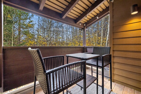 屋外ダイニングエリア