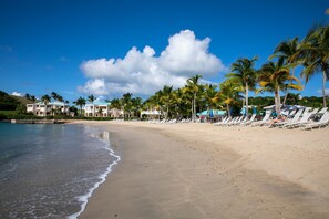 Sun-loungers, beach towels