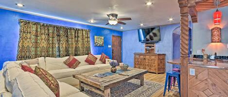 TV, DVD player, books, streaming services