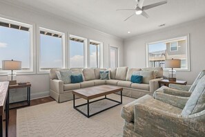 TV, DVD player, video library, offices