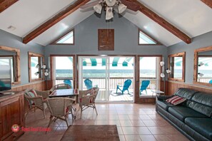 TV, DVD player, video library