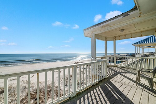 6 Br Gulf Front Private Beach Home with amazing decks and views