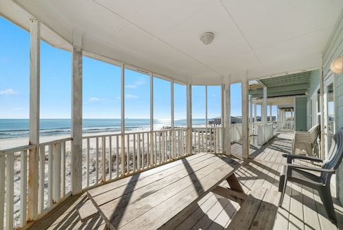 6 Br Gulf Front Private Beach Home with amazing decks and views