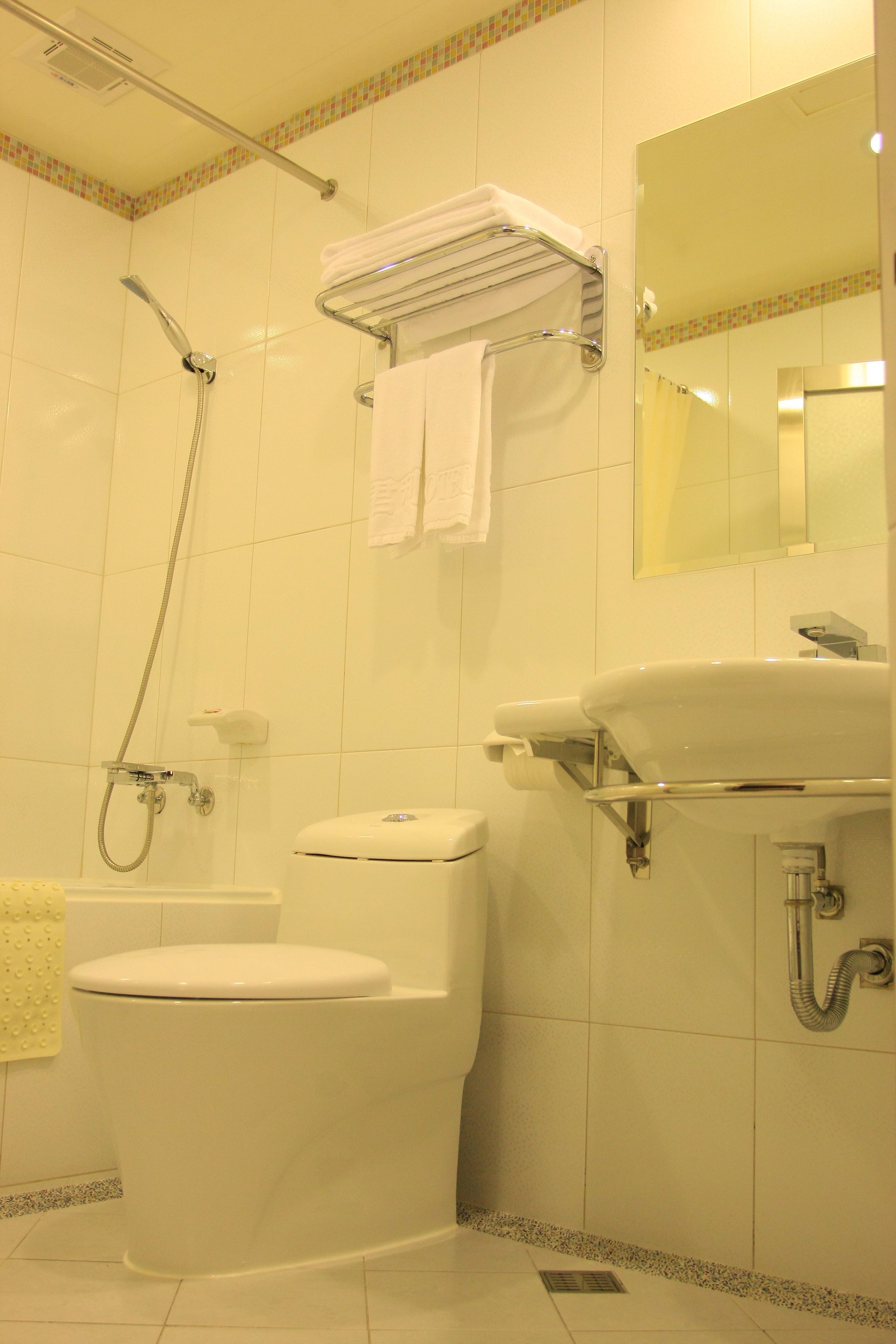 free toiletries, hair dryer, towels, soap