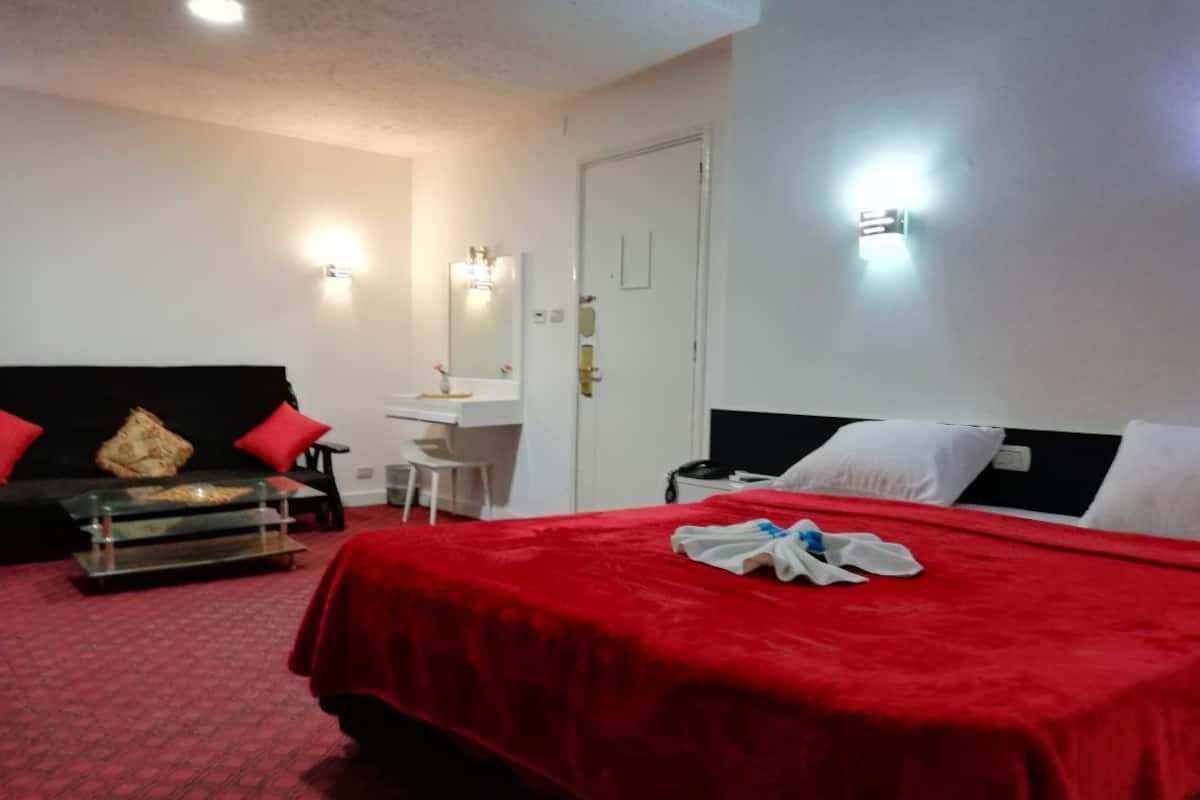 Desk, soundproofing, iron/ironing board, free WiFi