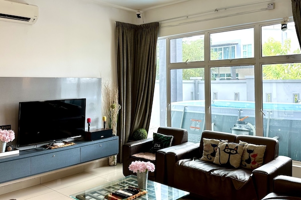 Premium Villa, 6 Bedrooms, Accessible, Balcony | Living area | 51-inch flat-screen TV with cable channels, TV
