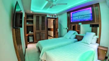 Ropa de cama de alta calidad, colchones Select Comfort y minibar