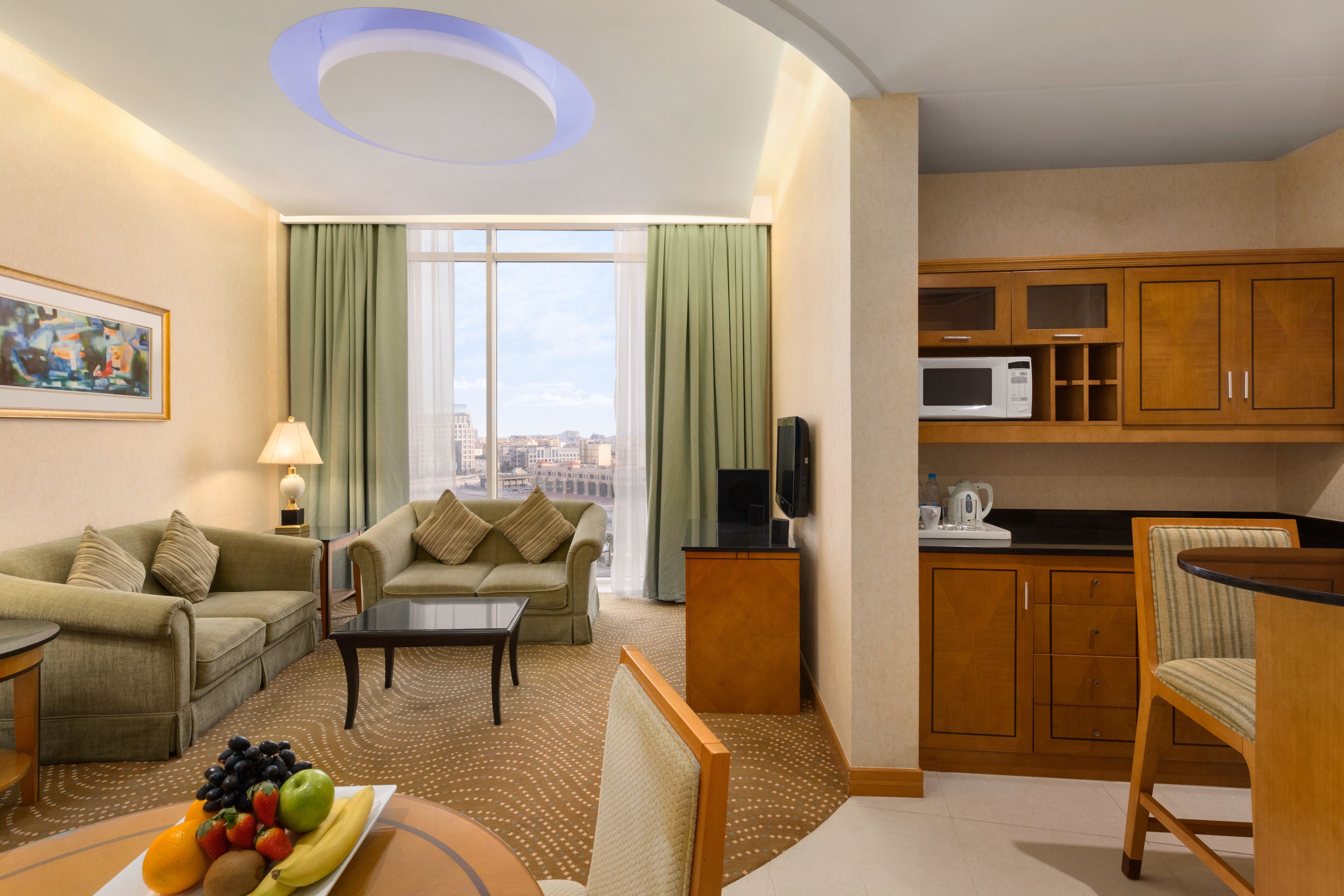 Una televisión de pantalla plana, suelo radiante