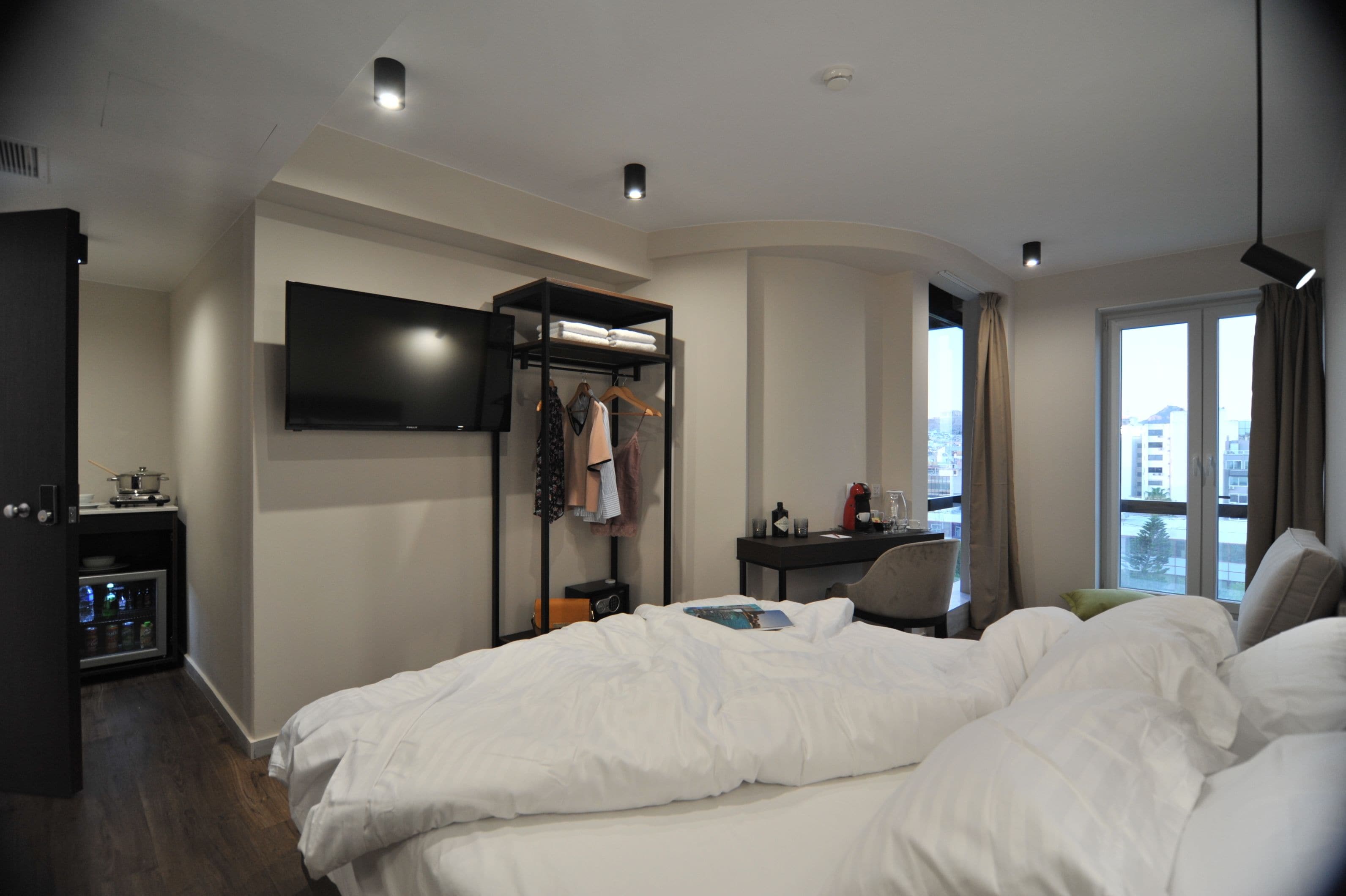 superior studio, acropolis view | premium bedding, in-room safe, desk, blackout curtains