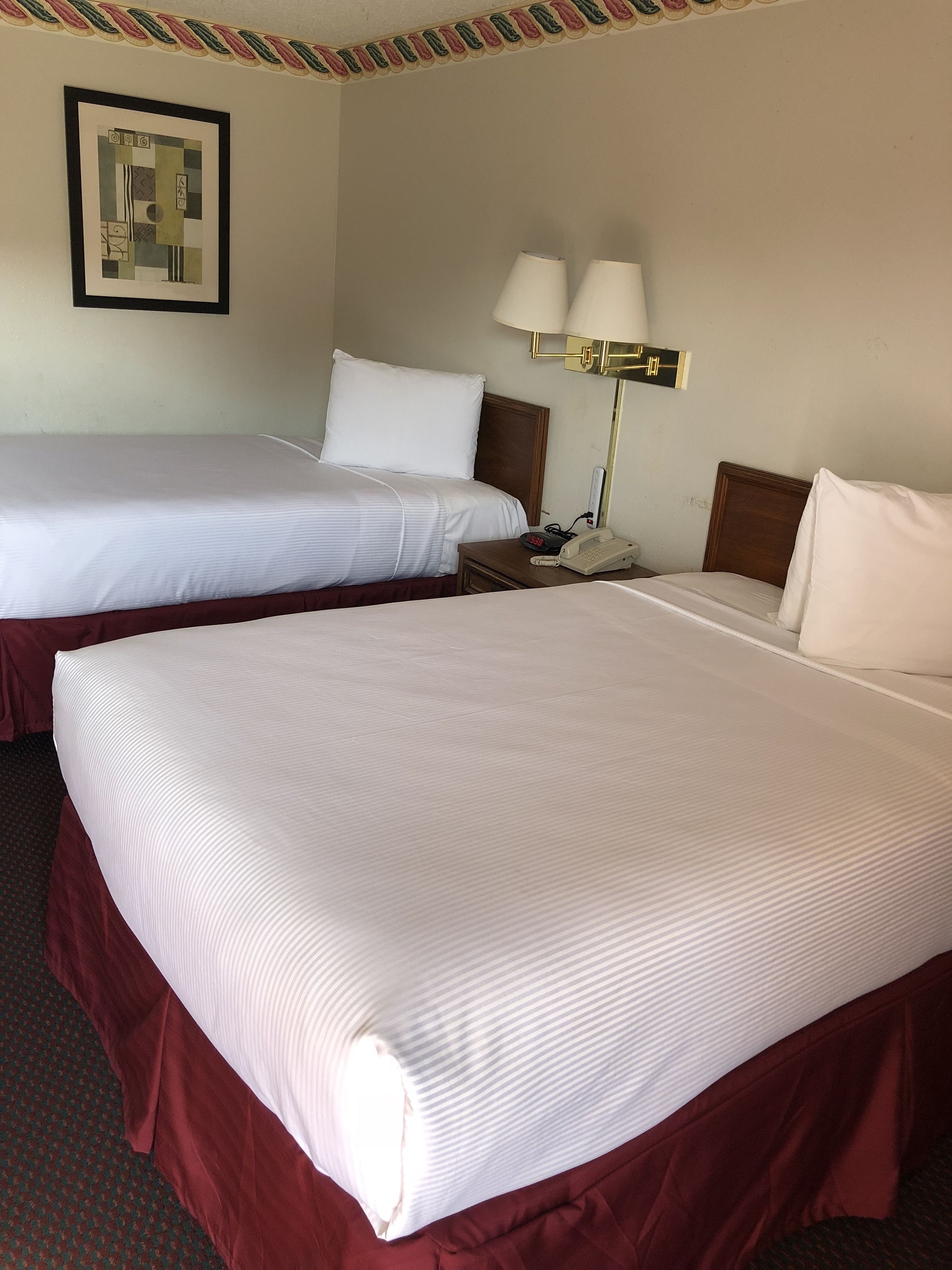 Standard Room, 2 Double Beds, Non Smoking | Individually decorated, individually furnished, desk, blackout drapes