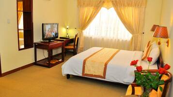 Minibar, skrivebord, gratis Wi-Fi, sengetøj