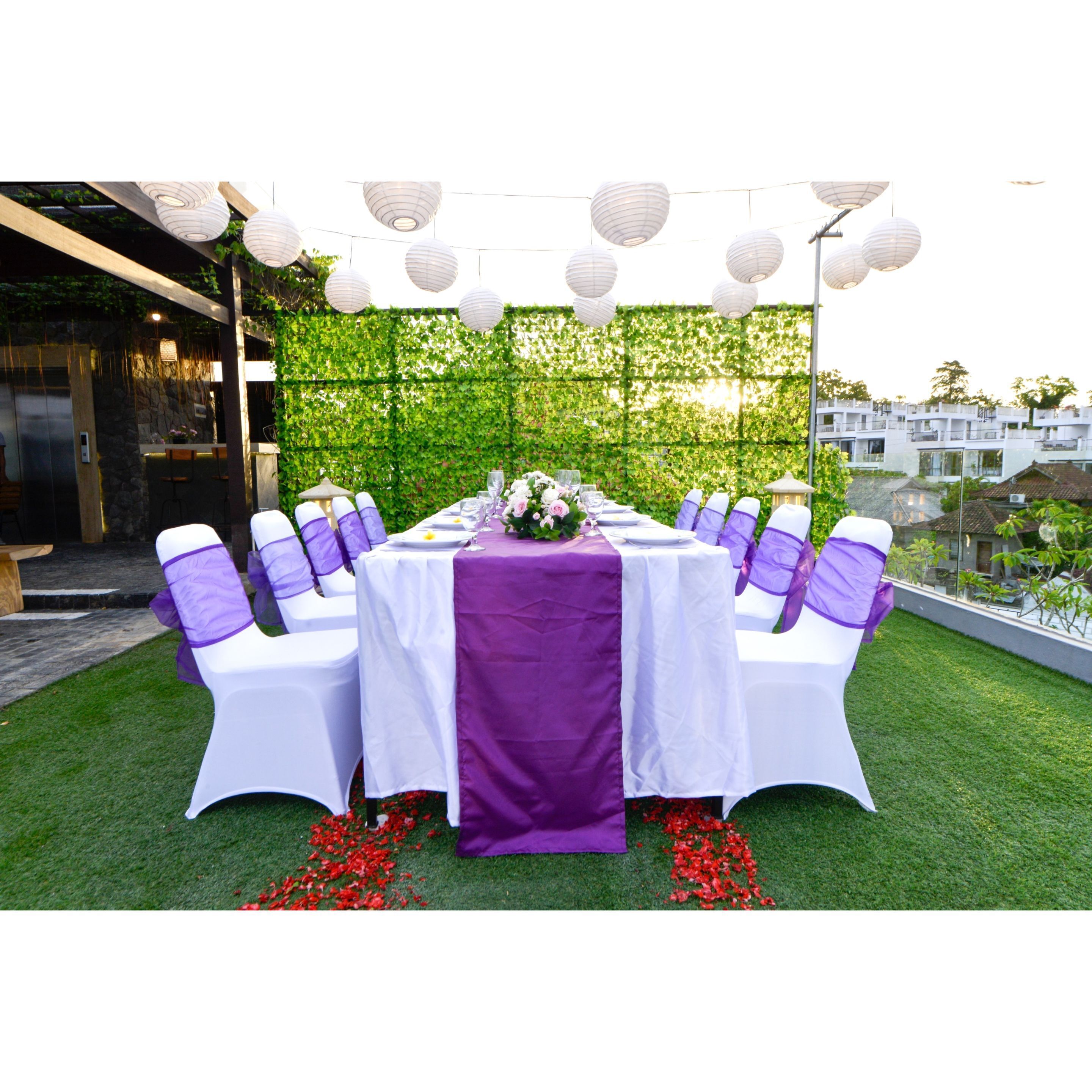 outdoor wedding area