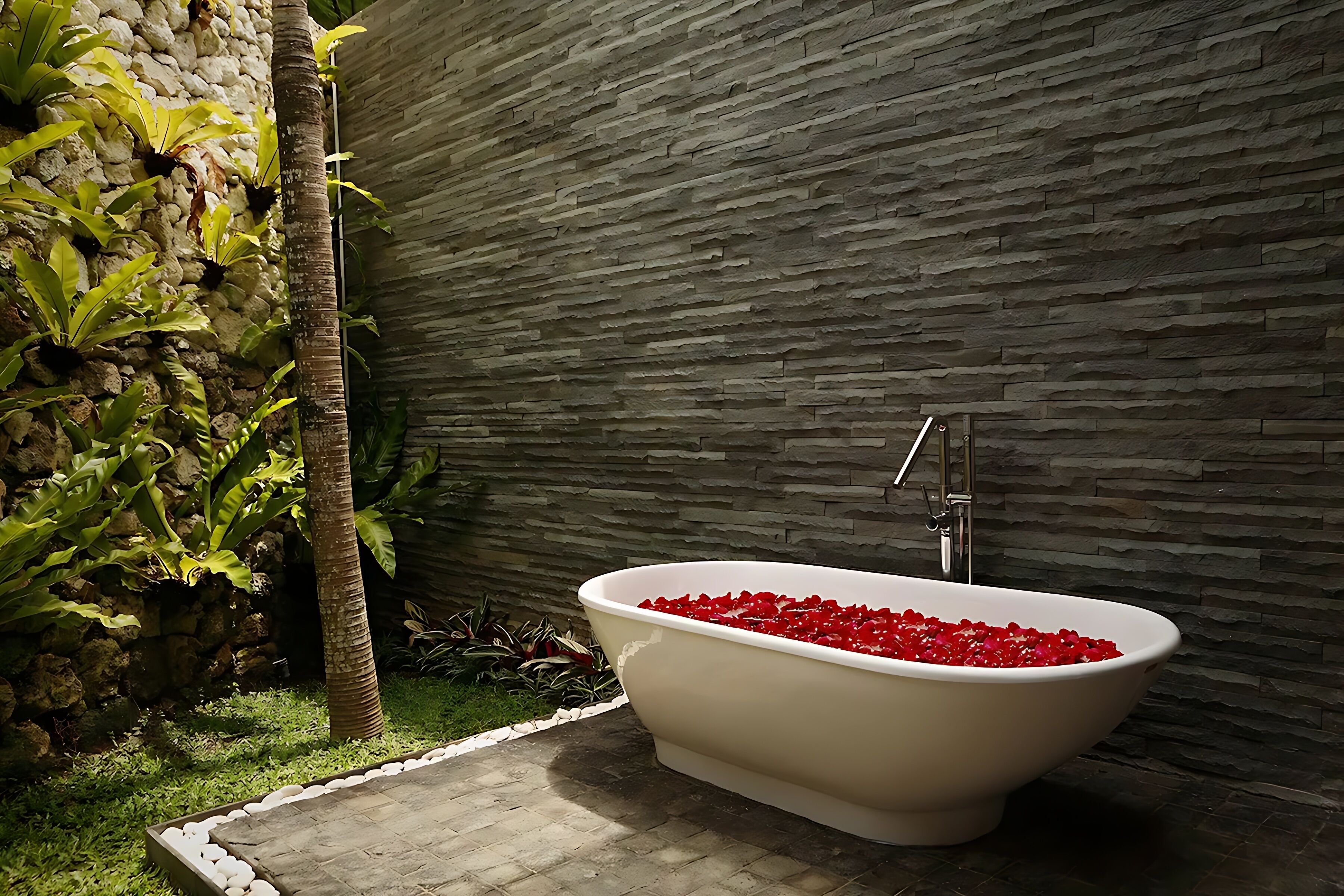 family room | bathroom | free toiletries, hair dryer, bathrobes, slippers