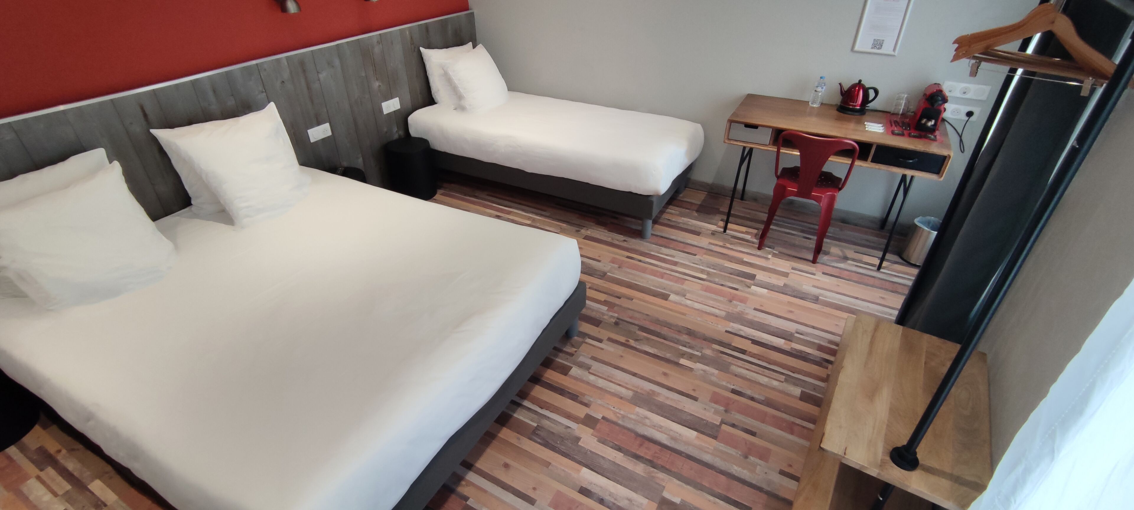 standard triple room | premium bedding, desk, blackout curtains, soundproofing