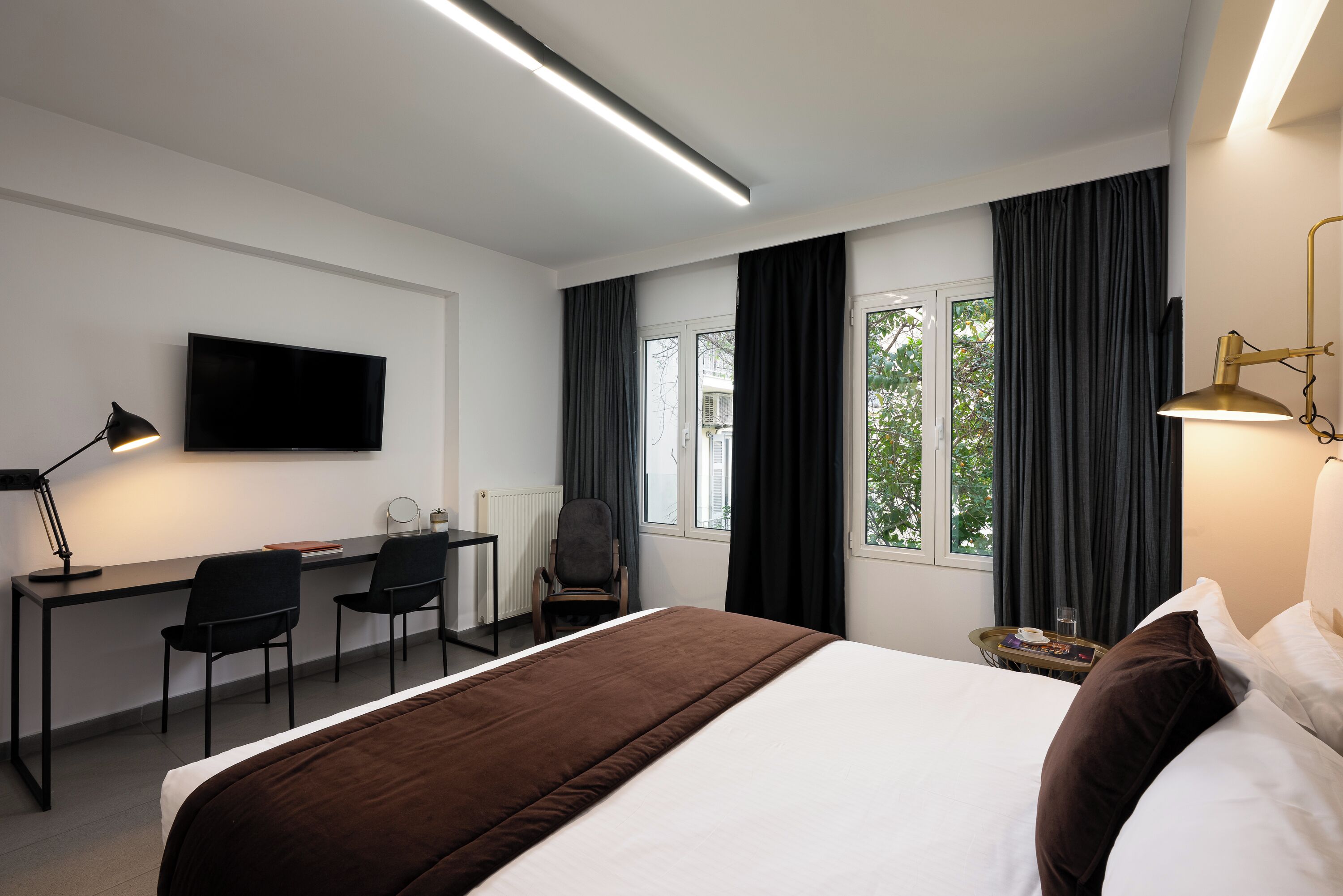 Biancheria da letto di alta qualità, una cassaforte in camera