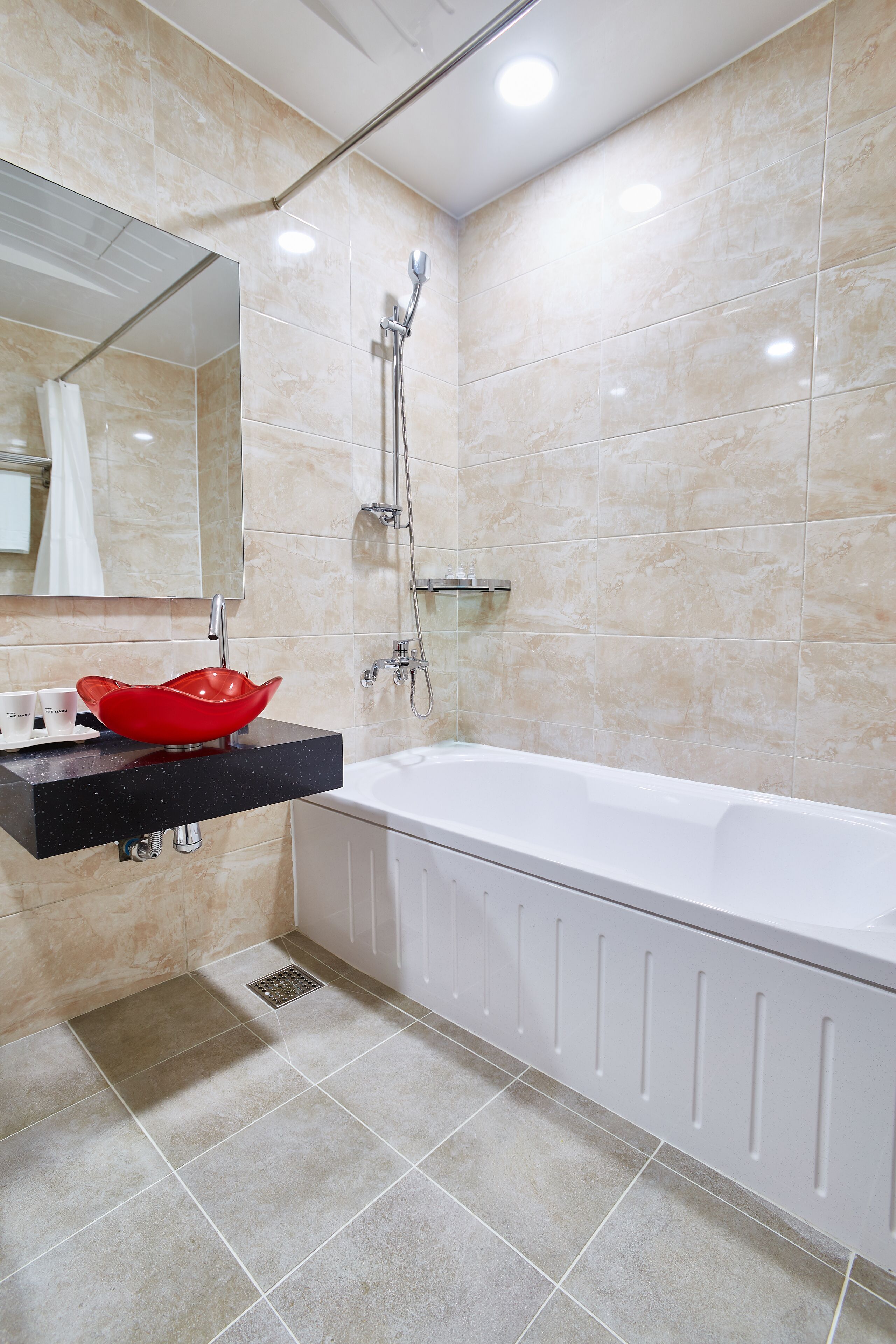 free toiletries, hair dryer, bathrobes, slippers