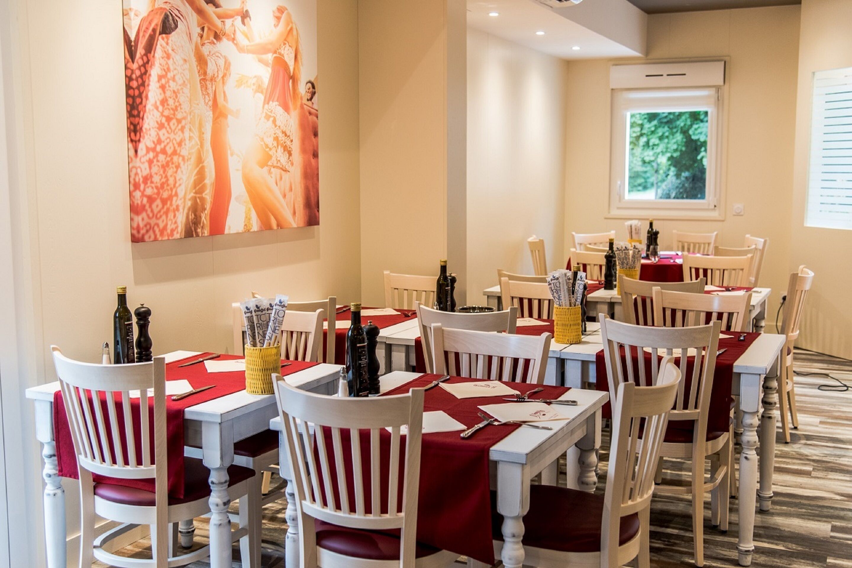 Frokost, lunsj og middag serveres, italienske retter 