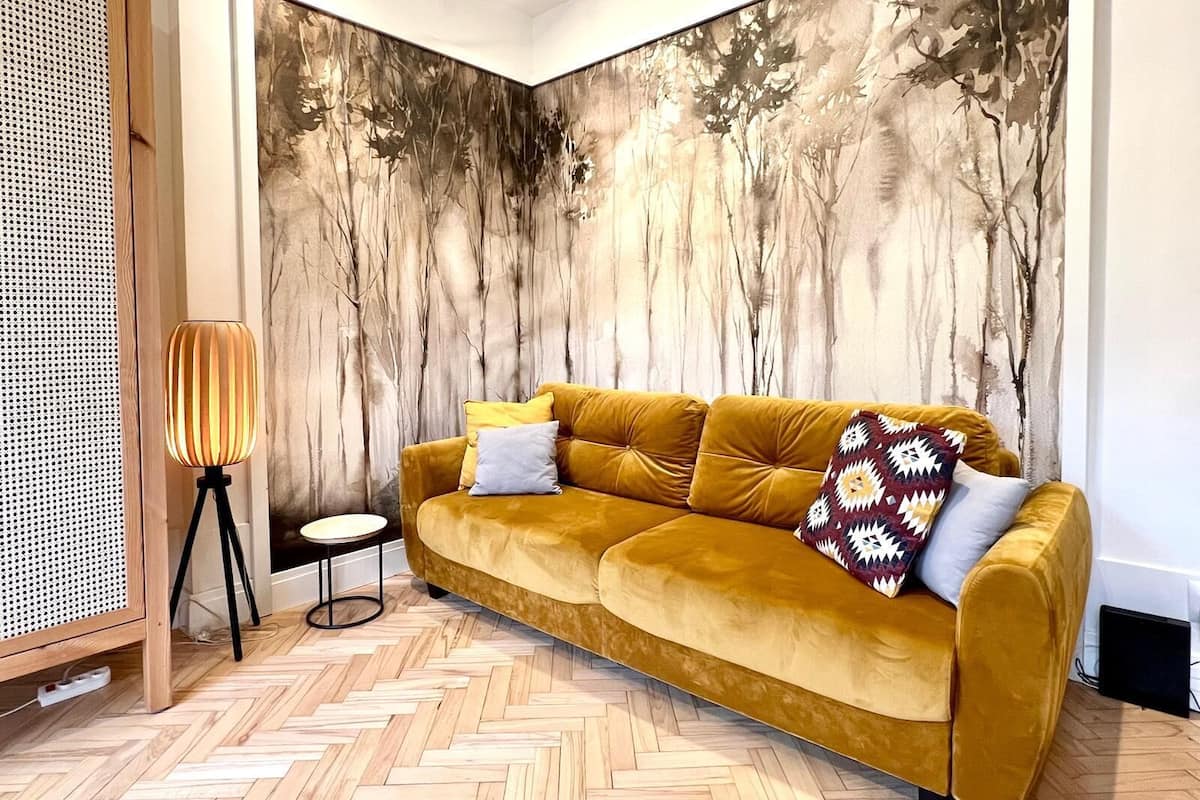 Studio, 1 Bedroom, Balcony, Garden View (19A Mariensztat Street) | 1 bedroom, soundproofing, iron/ironing board, free WiFi