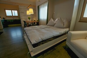 Deluxe-Chalet | 1 Schlafzimmer, hochwertige Bettwaren, schallisolierte Zimmer