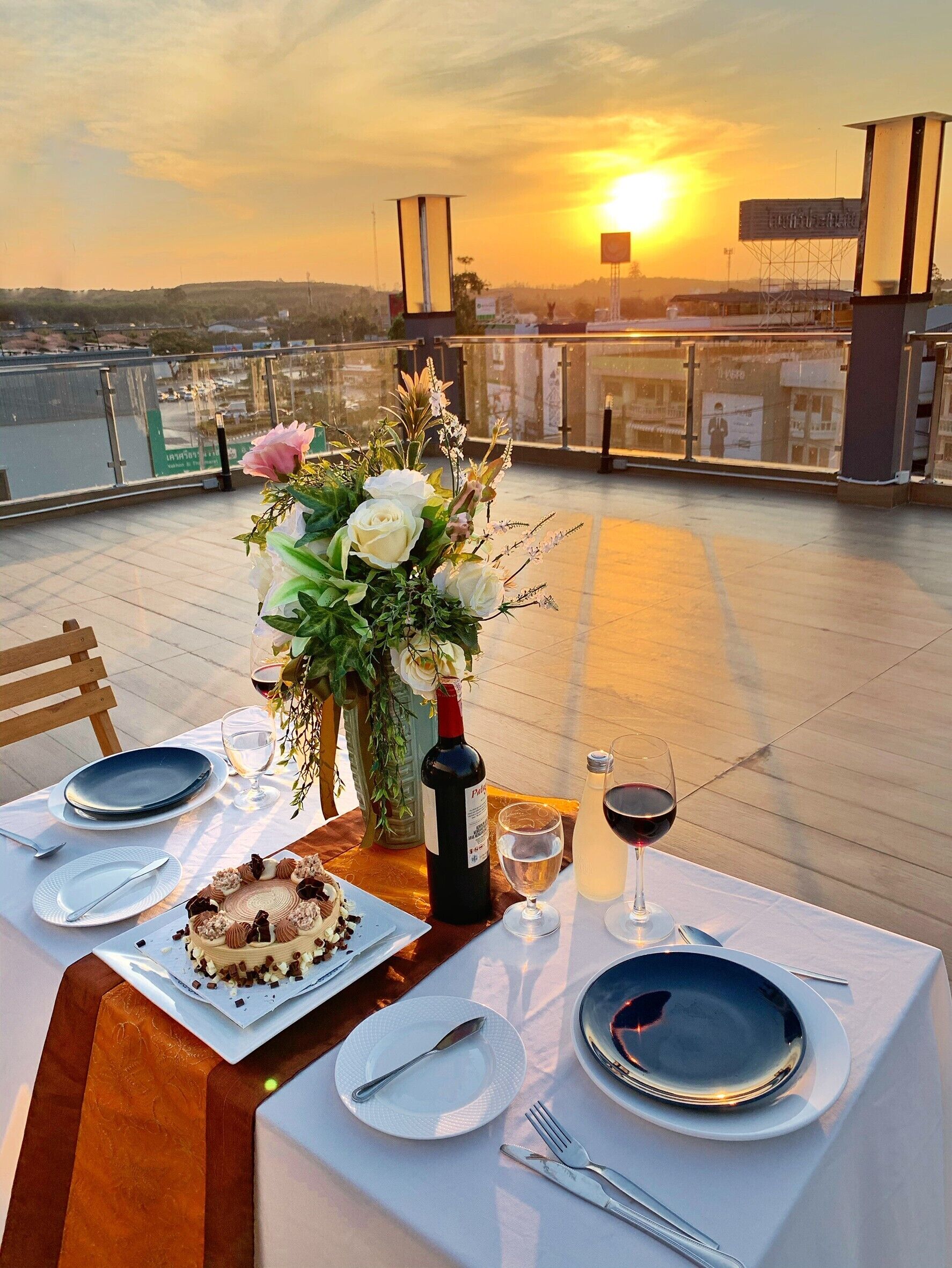 Utendørs bankettområde