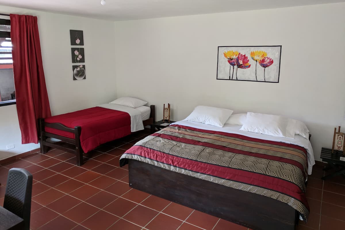 Desk, WiFi (free), bed sheets