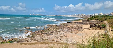 En la playa
