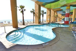 A heated pool