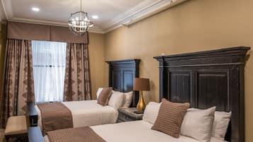 Lyxrum - 2 queensize-sängar | 1 sovrum, egyptiska bomullslakan och sängtillbehör av högsta kvalitet